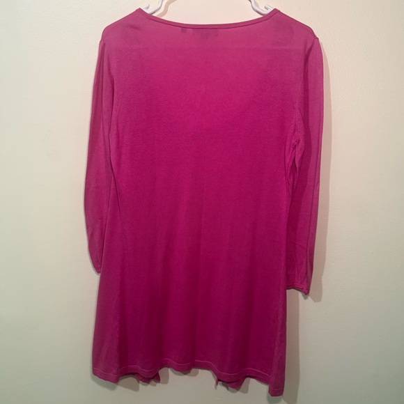 Repeat Pink Lightweight Modal Cardigan, Size Small - Picture 3 of 4